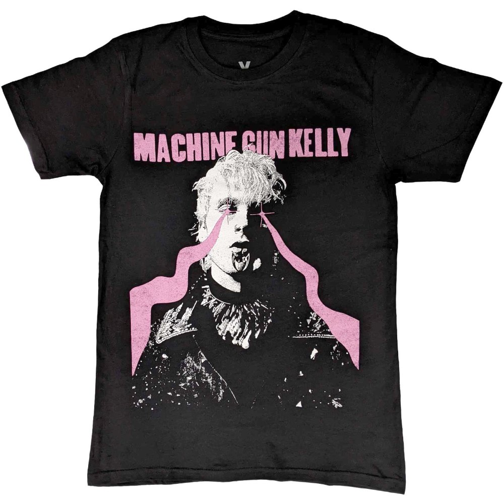 Machine Gun Kelly - Laser Eye Heren Tshirt - Zwart